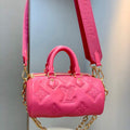 LV M59826 Louis Vuitton Papillon BB Bag Dragon Fruit Pink - Default Title - View 1