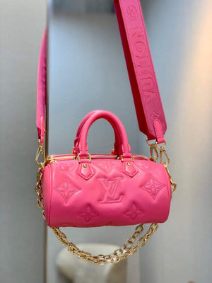 LV M59826 Louis Vuitton Papillon BB Bag Dragon Fruit Pink - Default Title - View 1