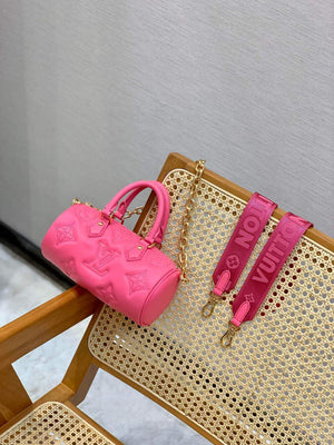 LV M59826 Louis Vuitton Papillon BB Bag Dragon Fruit Pink - Default Title - View 2
