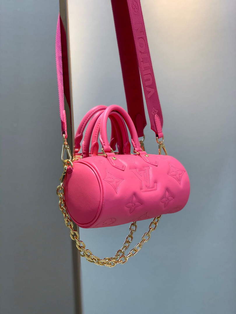 LV M59826 Louis Vuitton Papillon BB Bag Dragon Fruit Pink - Default Title - View 3
