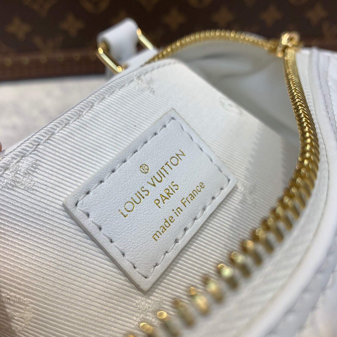 LV M59827 Louis Vuitton Papillon BB Handbag Snow White - Default Title - View 9