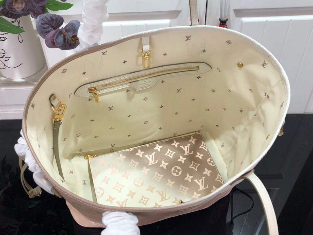 LV M59859 Louis Vuitton Neverfull MM Tote Bag - Default Title - View 9