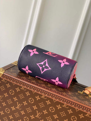 LV M59860 Louis Vuitton Papillon BB Handbag Midnight Fuchsia - Default Title - View 4