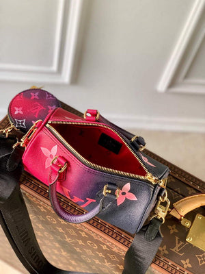 LV M59860 Louis Vuitton Papillon BB Handbag Midnight Fuchsia - Default Title - View 5