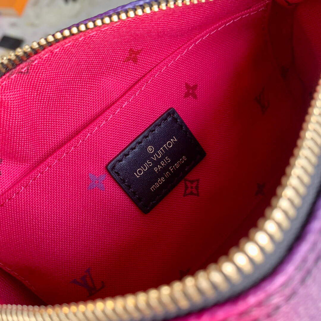 LV M59860 Louis Vuitton Papillon BB Handbag Midnight Fuchsia