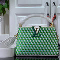 LV M59879 Louis Vuitton capucines mini Bag White Green - Default Title - View 1