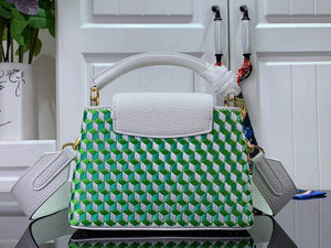 LV M59879 Louis Vuitton capucines mini Bag White Green - Default Title - View 3