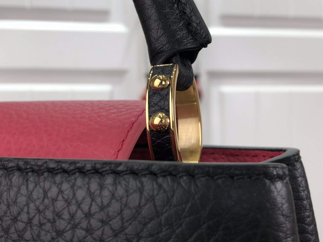 LV M59882 Louis Vuitton Capucines BB Handbag M59883 Black - Default Title - View 6