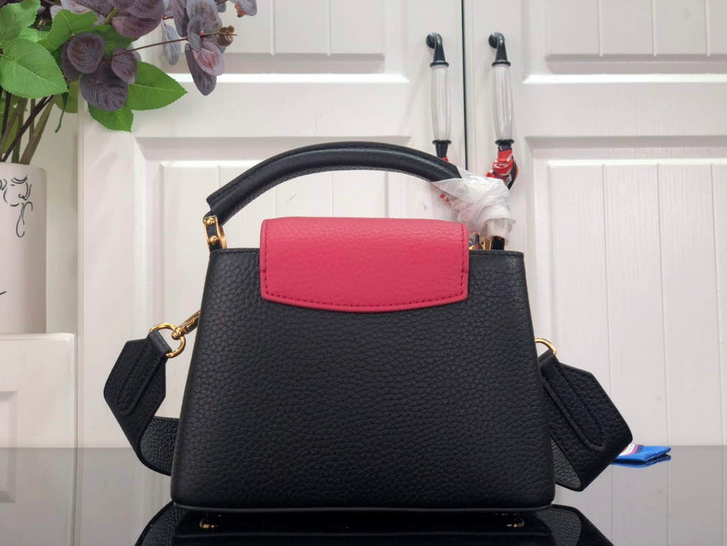 LV M59882 Louis Vuitton Capucines Mini BB Handbag Black