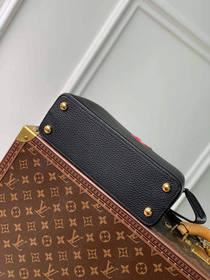 LV M59882 Louis Vuitton Capucines MM Handbag Black Rose Berlingot - Default Title - View 4