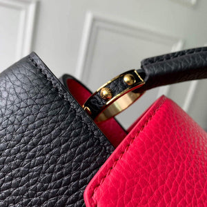 LV M59882 Louis Vuitton Capucines MM Handbag Black Rose Berlingot - Default Title - View 7