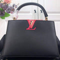 LV M59882 Louis Vuitton Capucines MM Handbag Black - Default Title - View 1