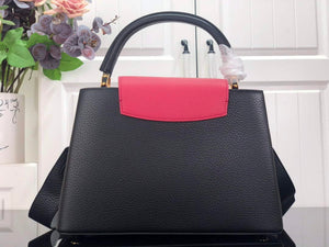 LV M59882 Louis Vuitton Capucines MM Handbag Black - Default Title - View 3