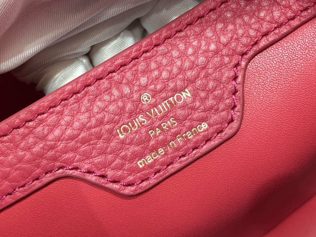 LV M59882 Louis Vuitton Capucines MM Handbag Black - Default Title - View 7
