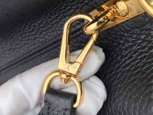 LV M59882 Louis Vuitton Capucines MM Handbag Black - Default Title - View 8