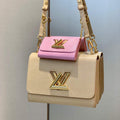 LV M59884 Louis Vuitton Twist MM Handbag skin color - Default Title - View 1