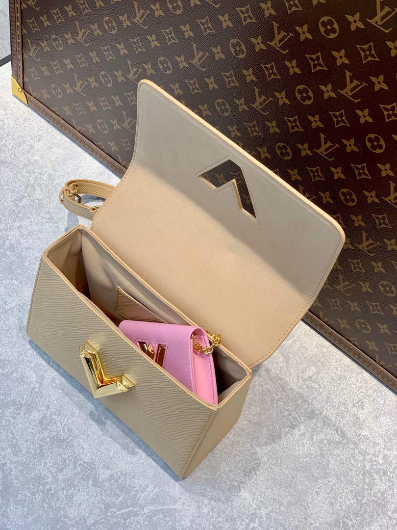 LV M59884 Louis Vuitton Twist MM Handbag skin color - Default Title - View 7
