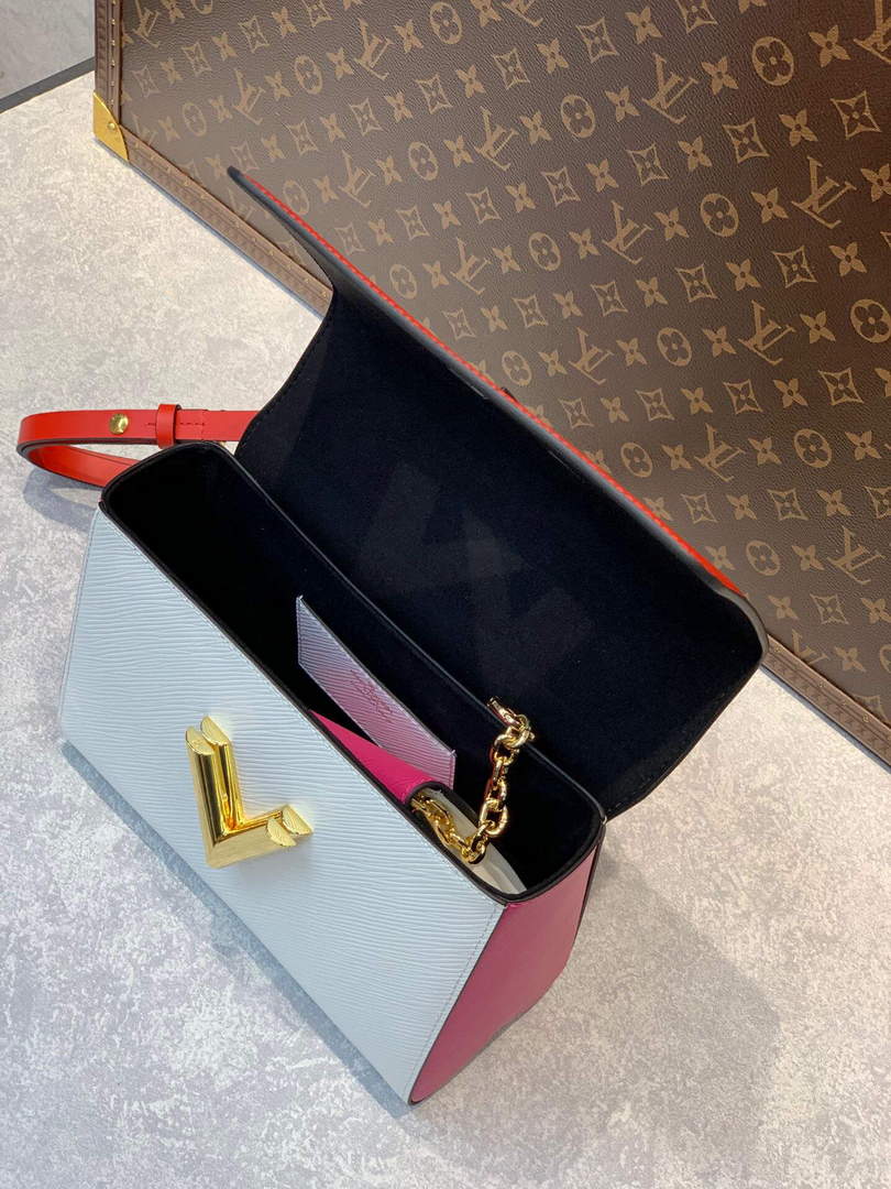 LV M59884 Louis Vuitton Twist MM Handbag Red - Default Title - View 7