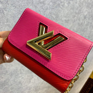 LV M59884 Louis Vuitton Twist MM Handbag Red - Default Title - View 9