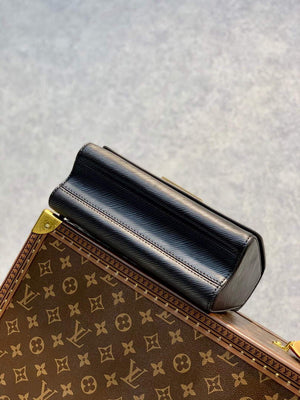 LV M59885 Louis Vuitton Twist MM Handbag Black - Default Title - View 4