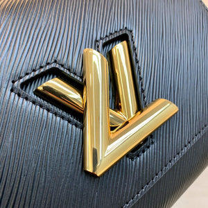 LV M59885 Louis Vuitton Twist MM Handbag Black - Default Title - View 5