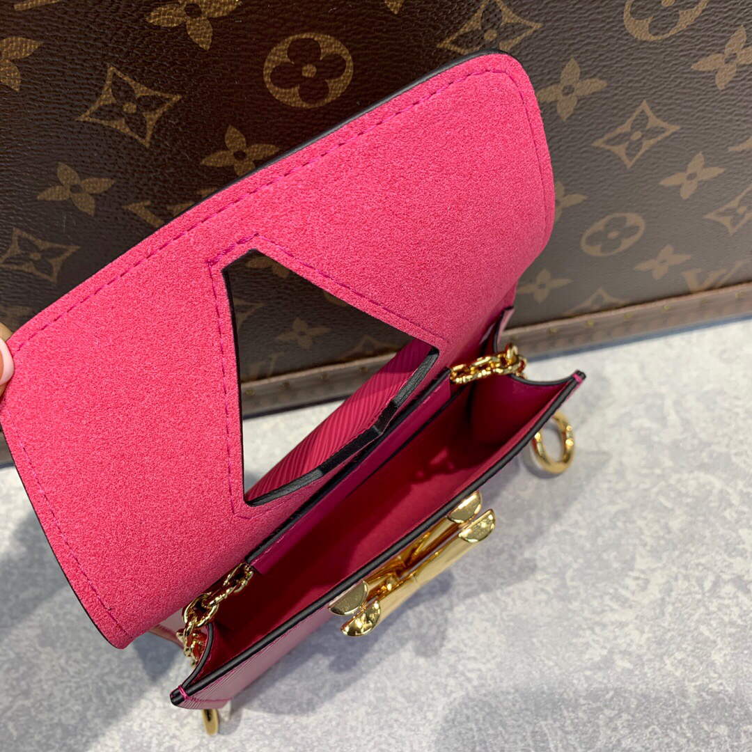 LV M59885 Louis Vuitton Twist MM Handbag Black - Default Title - View 9