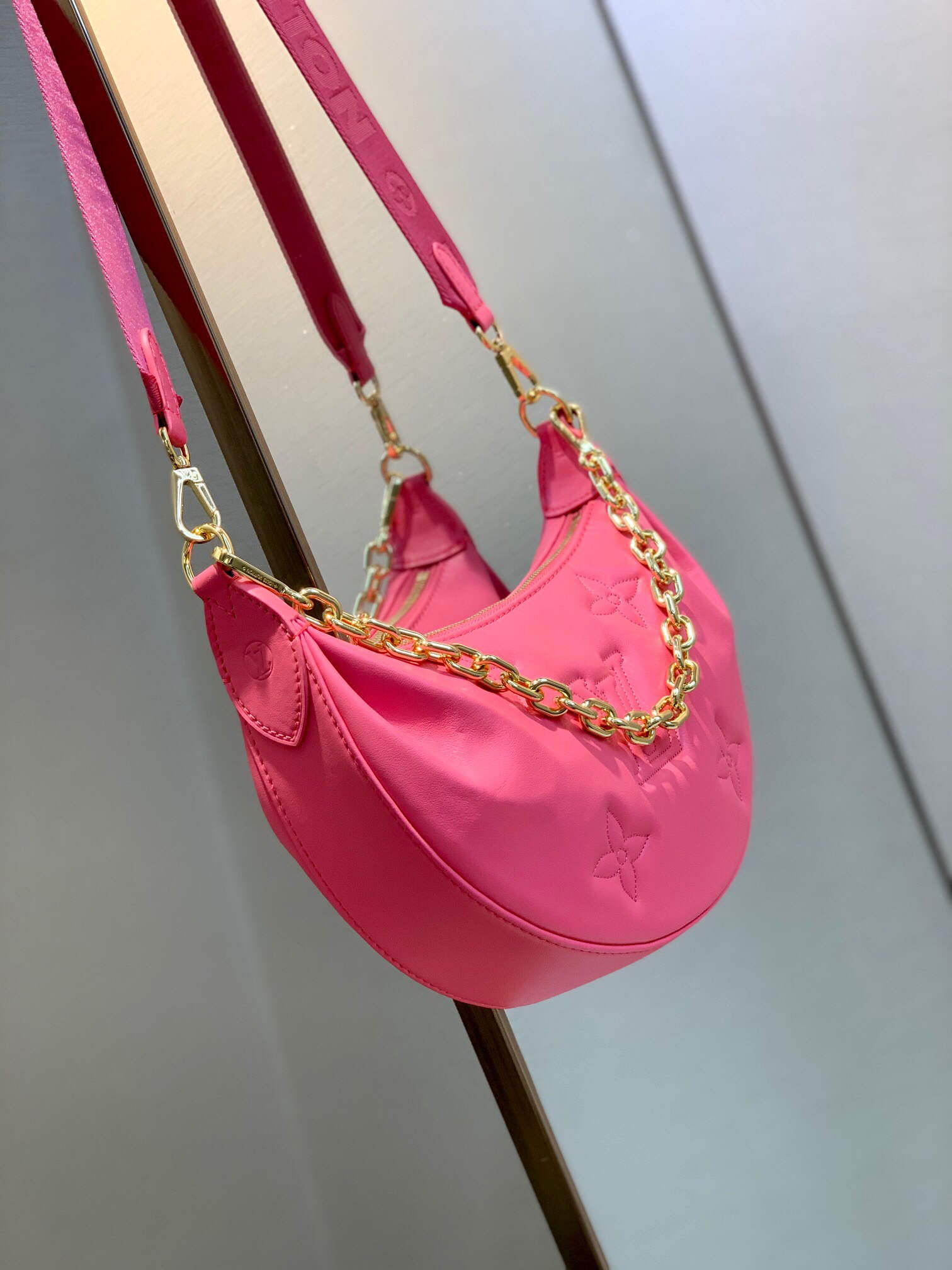 LV M59915 Louis Vuitton Over The Moon Bag Dragon Fruit Pink - Default Title - View 2