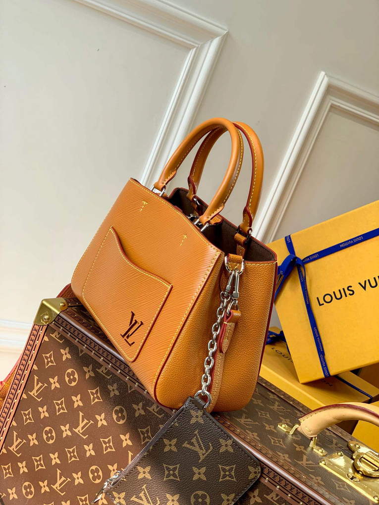 LV M59952 Louis Vuitton Marelle Tote BB Brown - Default Title - View 3