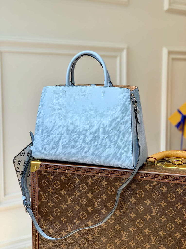 LV M59953 Louis Vuitton Marelle Tote MM Blue - Default Title - View 2