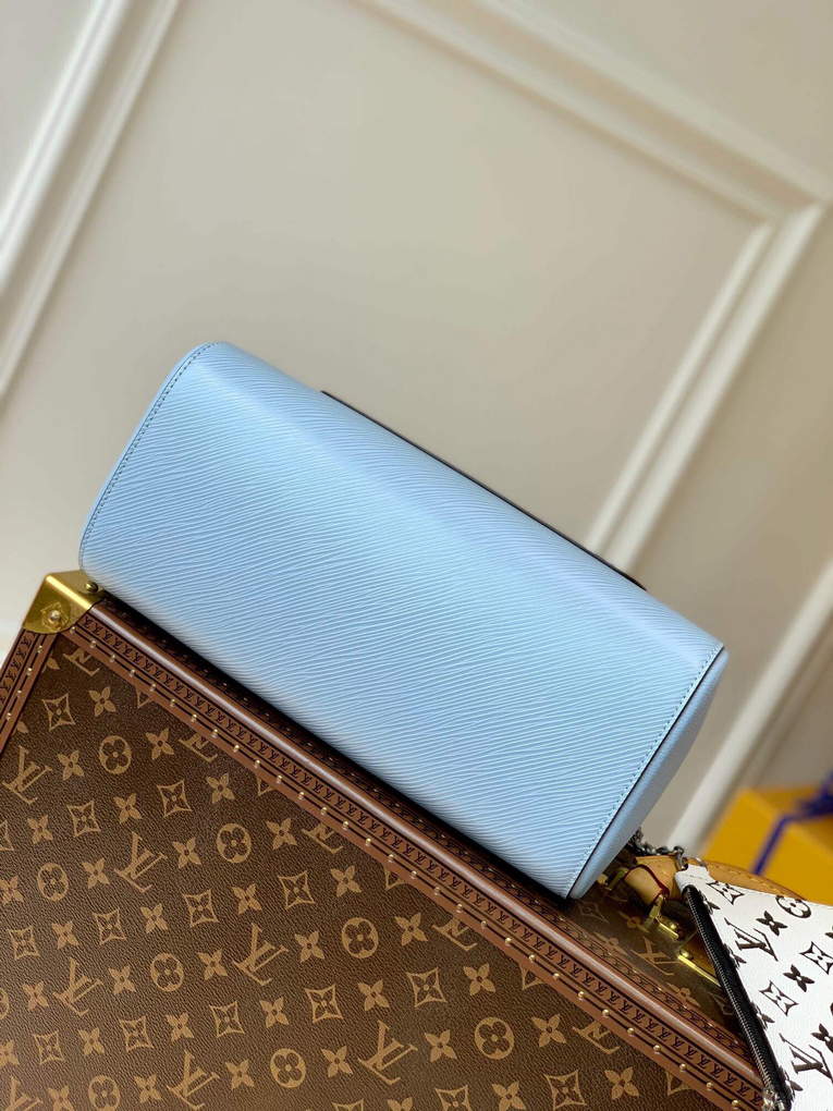 LV M59953 Louis Vuitton Marelle Tote MM Blue - Default Title - View 4