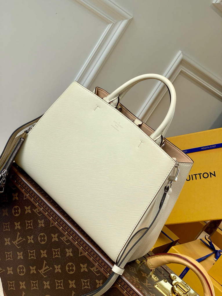 LV M59953 Louis Vuitton Marelle Tote MM Quartz White - Default Title - View 2