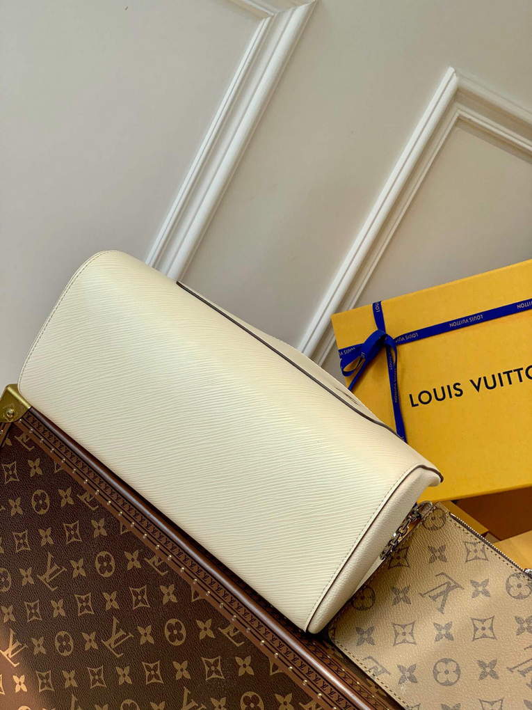 LV M59953 Louis Vuitton Marelle Tote MM Quartz White - Default Title - View 4