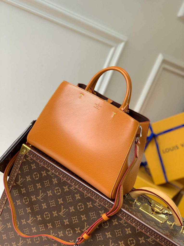 LV M59953 Louis Vuitton Marelle Tote MM Brown - Default Title - View 2