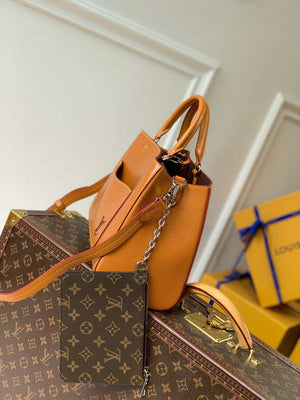 LV M59953 Louis Vuitton Marelle Tote MM Brown - Default Title - View 3