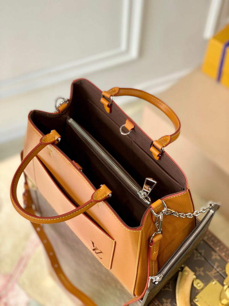 LV M59953 Louis Vuitton Marelle Tote MM Brown - Default Title - View 8