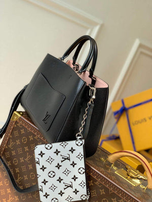 LV M59954 Louis Vuitton Marelle Tote MM Black - Default Title - View 3