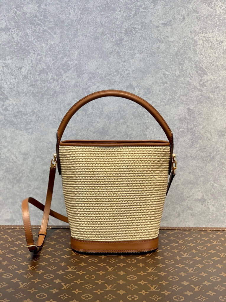 LV M59962 Louis Vuitton Petit Bucket Bag Caramel Brown - Default Title - View 2