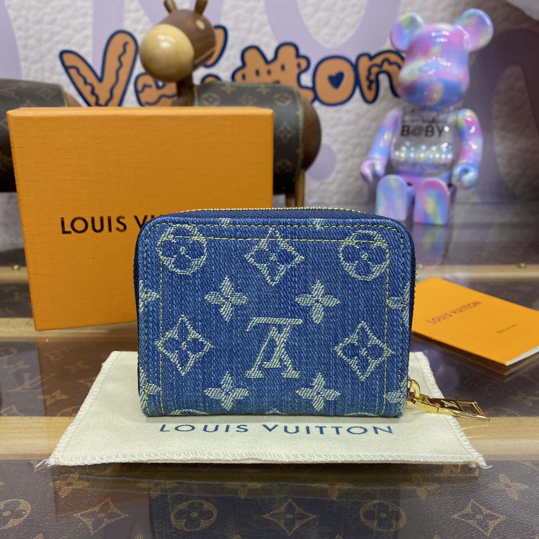 LV M82957 Louis Vuitton New LV Remix Zippy Coin Purse Monogram denim