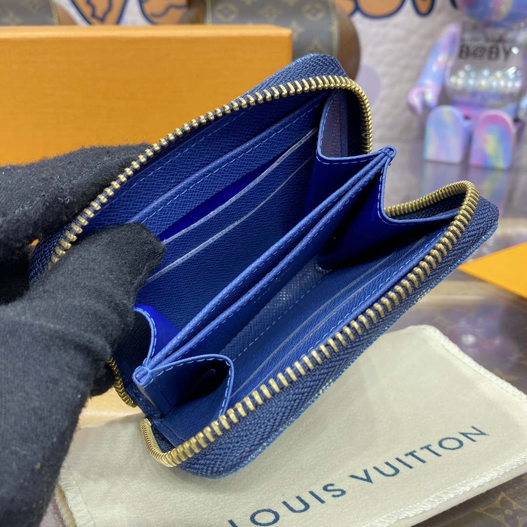 LV M82957 Louis Vuitton New LV Remix Zippy Coin Purse Monogram denim