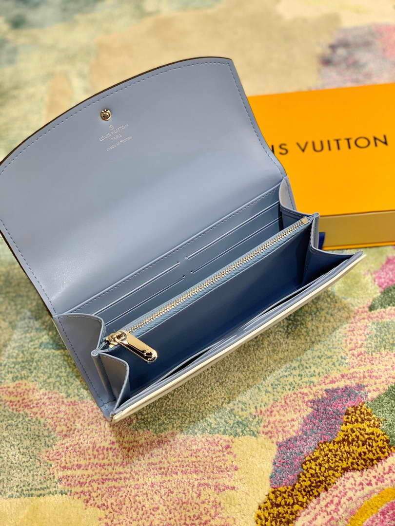 LV M60143 Louis Vuitton Iris Wallet Gradient Blue