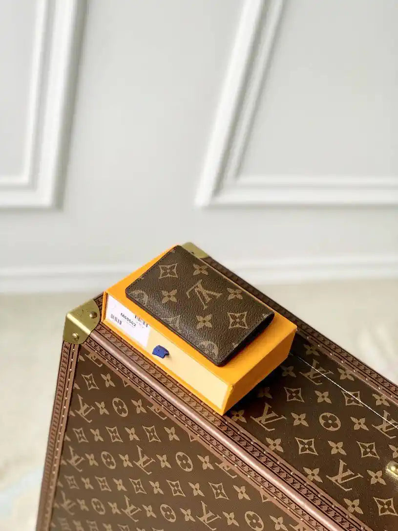 LV M60502 Louis Vuitton Pocket Organizer Monogram Canvas