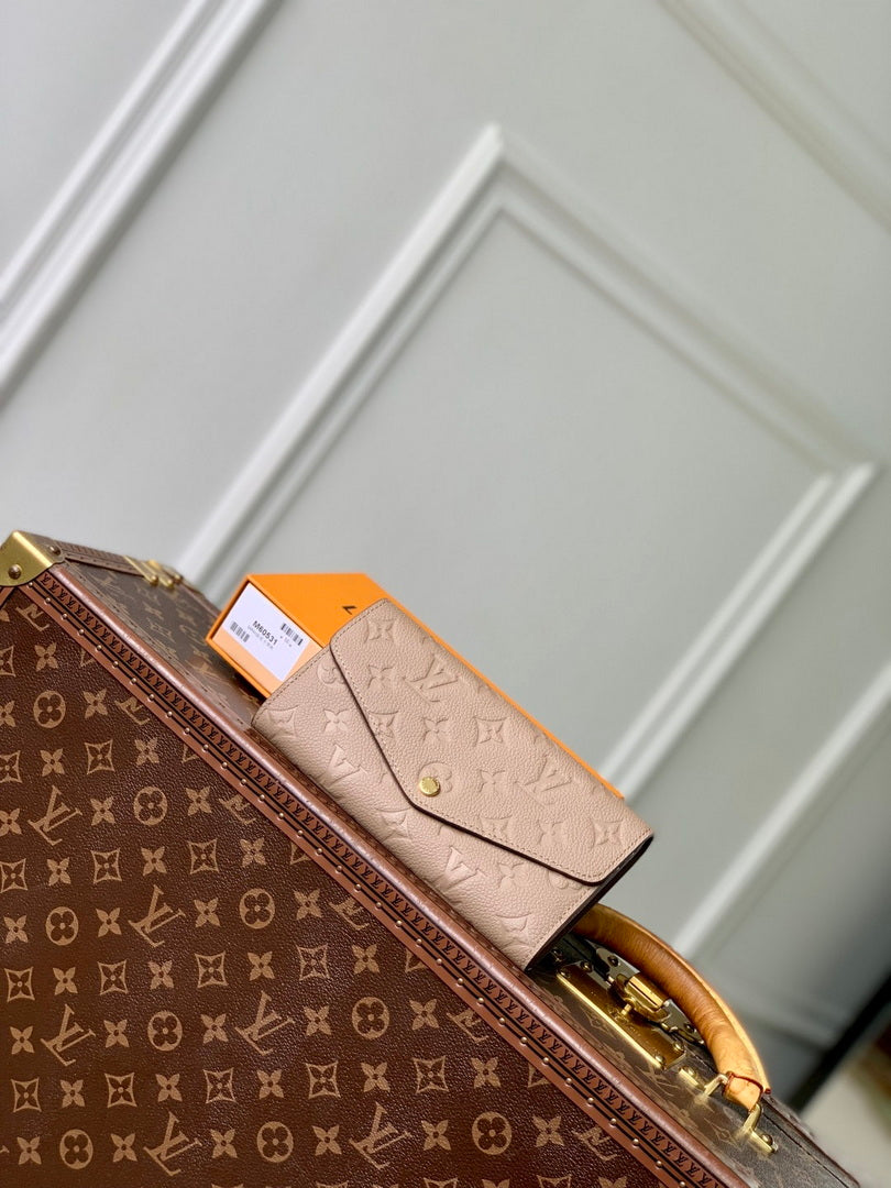 LV M60531 Louis Vuitton Sarah Wallet Khaki