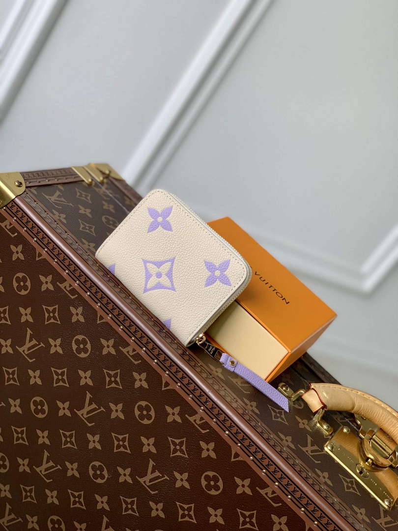 LV M60574 Louis Vuitton Zippy Coin Purse Taro Purple