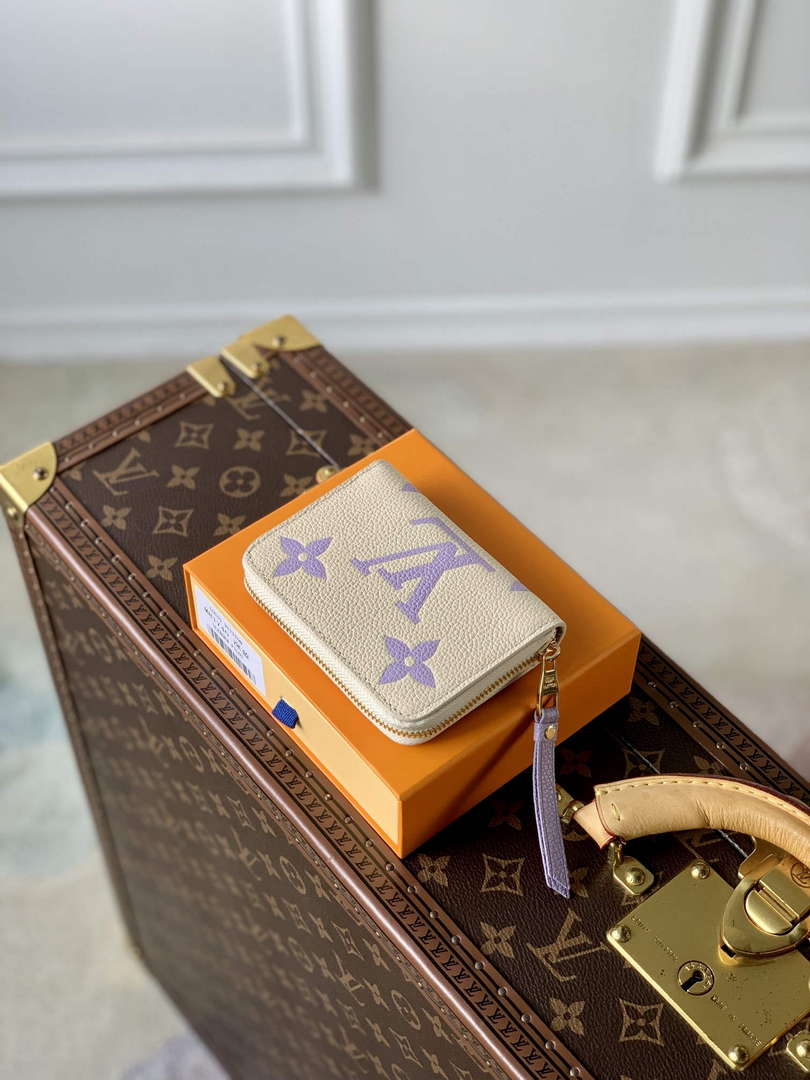 LV M60574 Louis Vuitton Zippy Coin Purse Taro Purple
