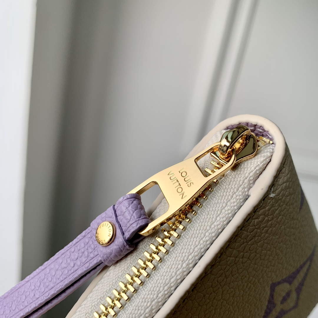 LV M60574 Louis Vuitton Zippy Coin Purse Taro Purple - Default Title - View 4
