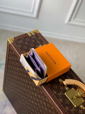 LV M60574 Louis Vuitton Zippy Coin Purse Taro Purple - Default Title - View 5
