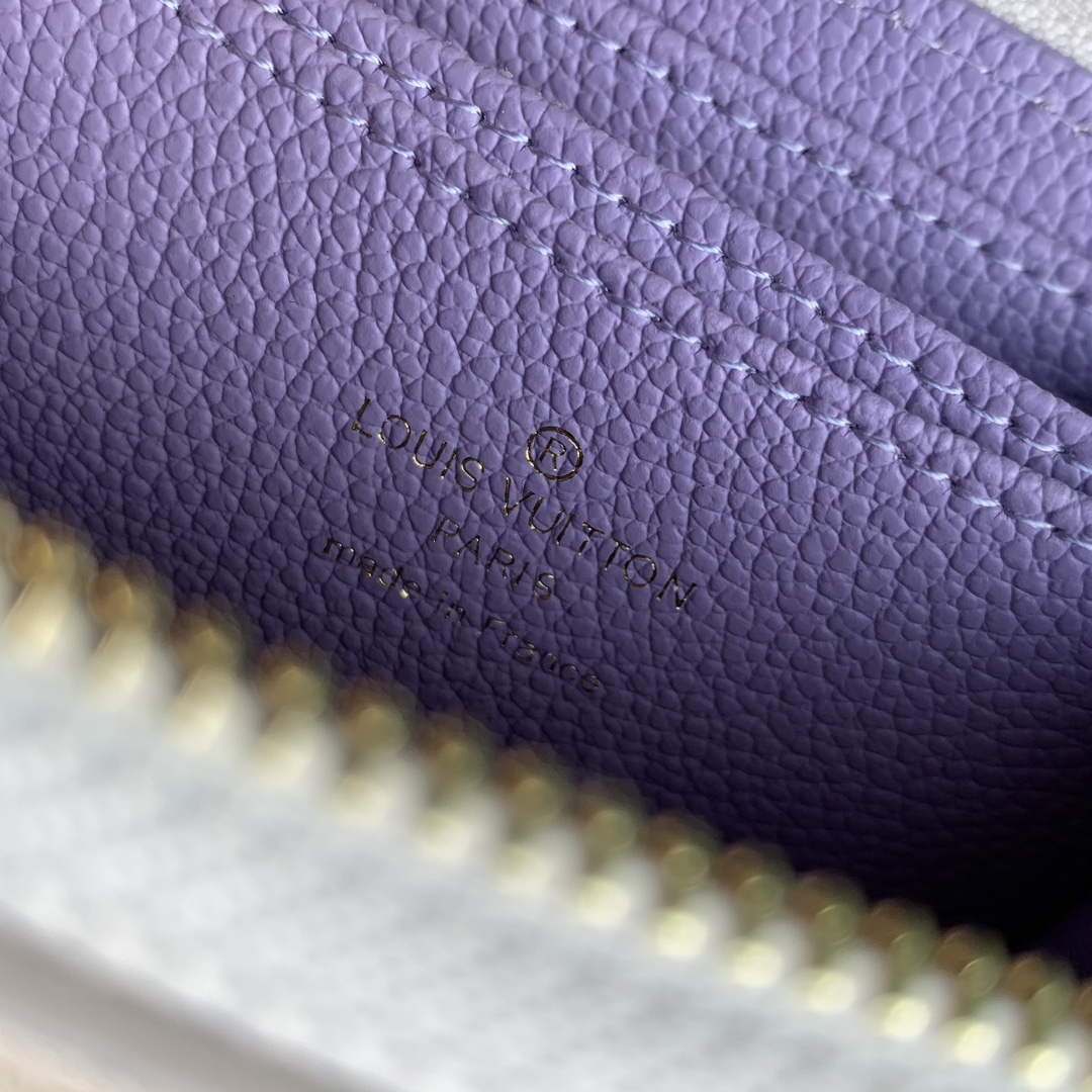 LV M60574 Louis Vuitton Zippy Coin Purse Taro Purple