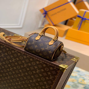 LV M61252 Louis Vuitton Nano Speedy Bag - Default Title - View 1