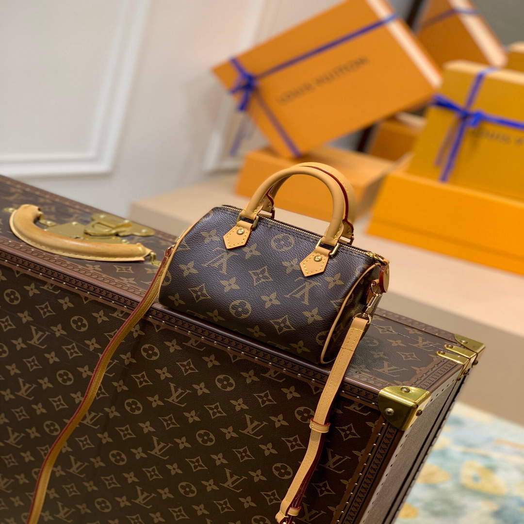 LV M61252 Louis Vuitton Nano Speedy Bag - Default Title - View 2