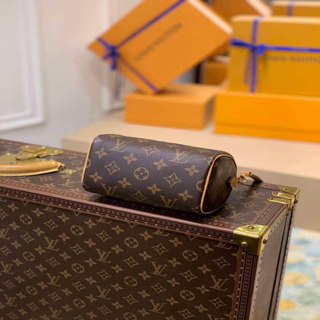 LV M61252 Louis Vuitton Nano Speedy Bag - Default Title - View 4